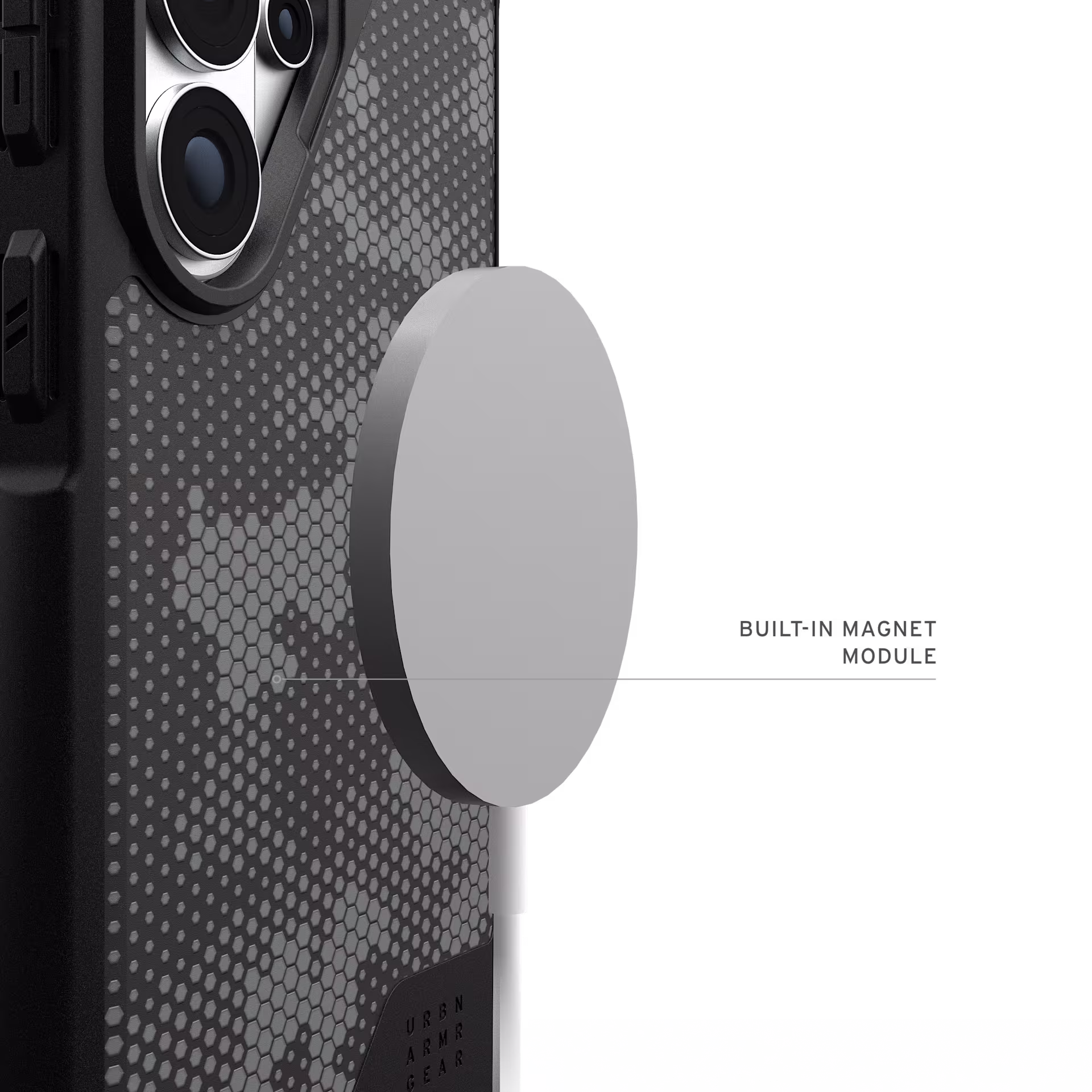 UAG Metropolis LT Samsung S26 Ultra Hoesje Magnetic Back Cover Camo Graphite afbeelding 4