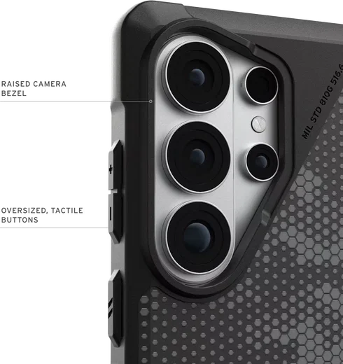 UAG Metropolis LT Samsung S26 Ultra Hoesje Magnetic Back Cover Camo Graphite afbeelding 5