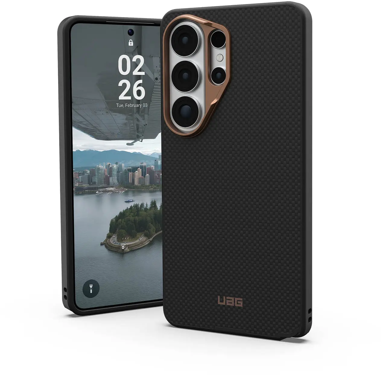 UAG Fibr Armr Samsung Galaxy S26 Ultra Hoesje Magnetic Back Cover Zwart afbeelding 1