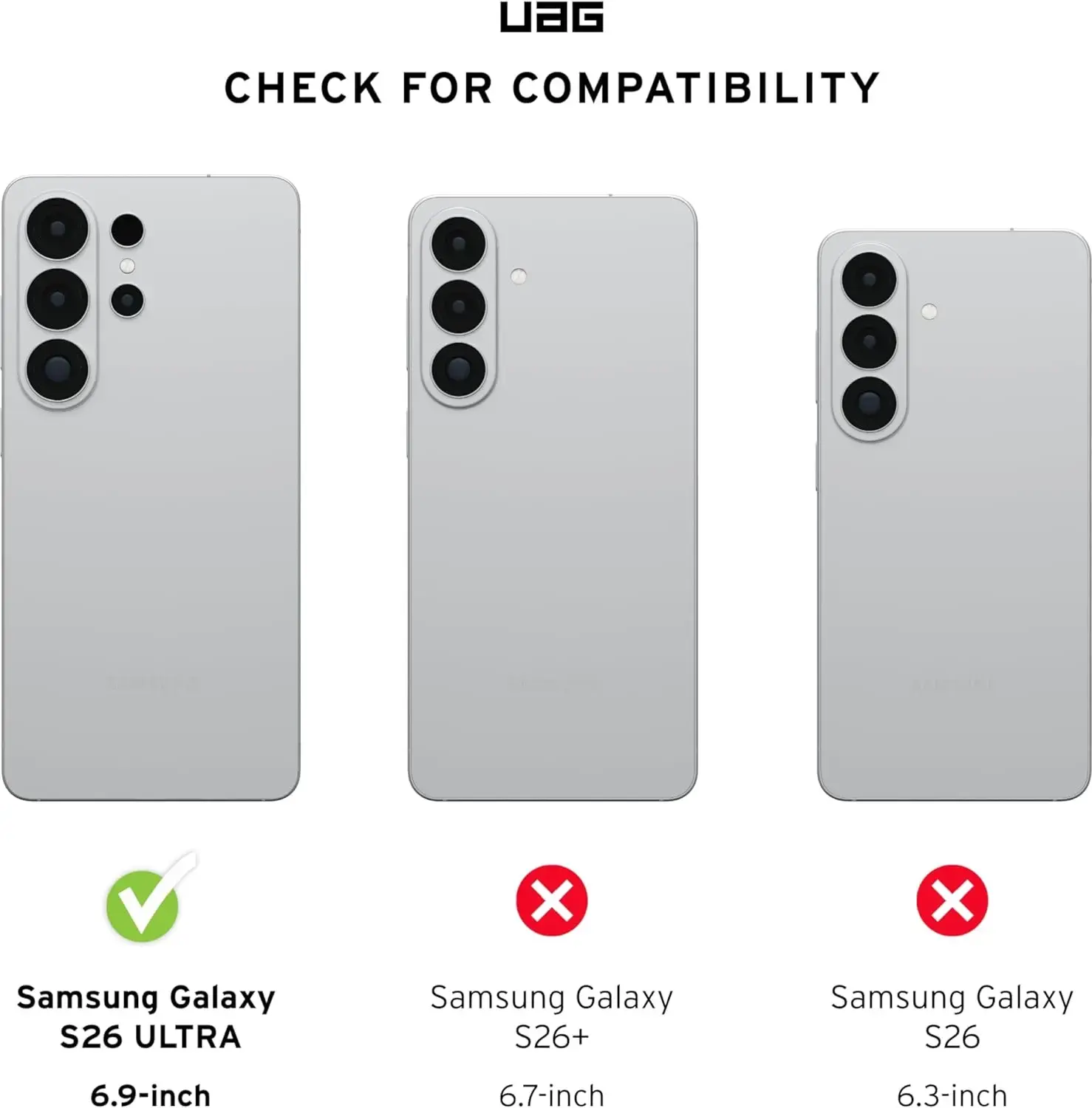 UAG Fibr Armr Samsung Galaxy S26 Ultra Hoesje Magnetic Back Cover Zwart afbeelding 3