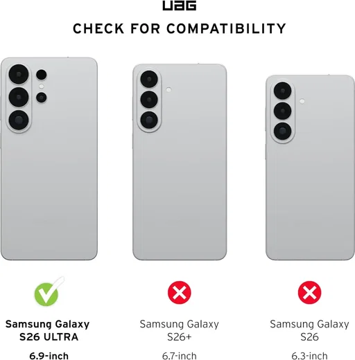UAG Fibr Armr Samsung Galaxy S26 Ultra Hoesje Magnetic Back Cover Zwart afbeelding 3