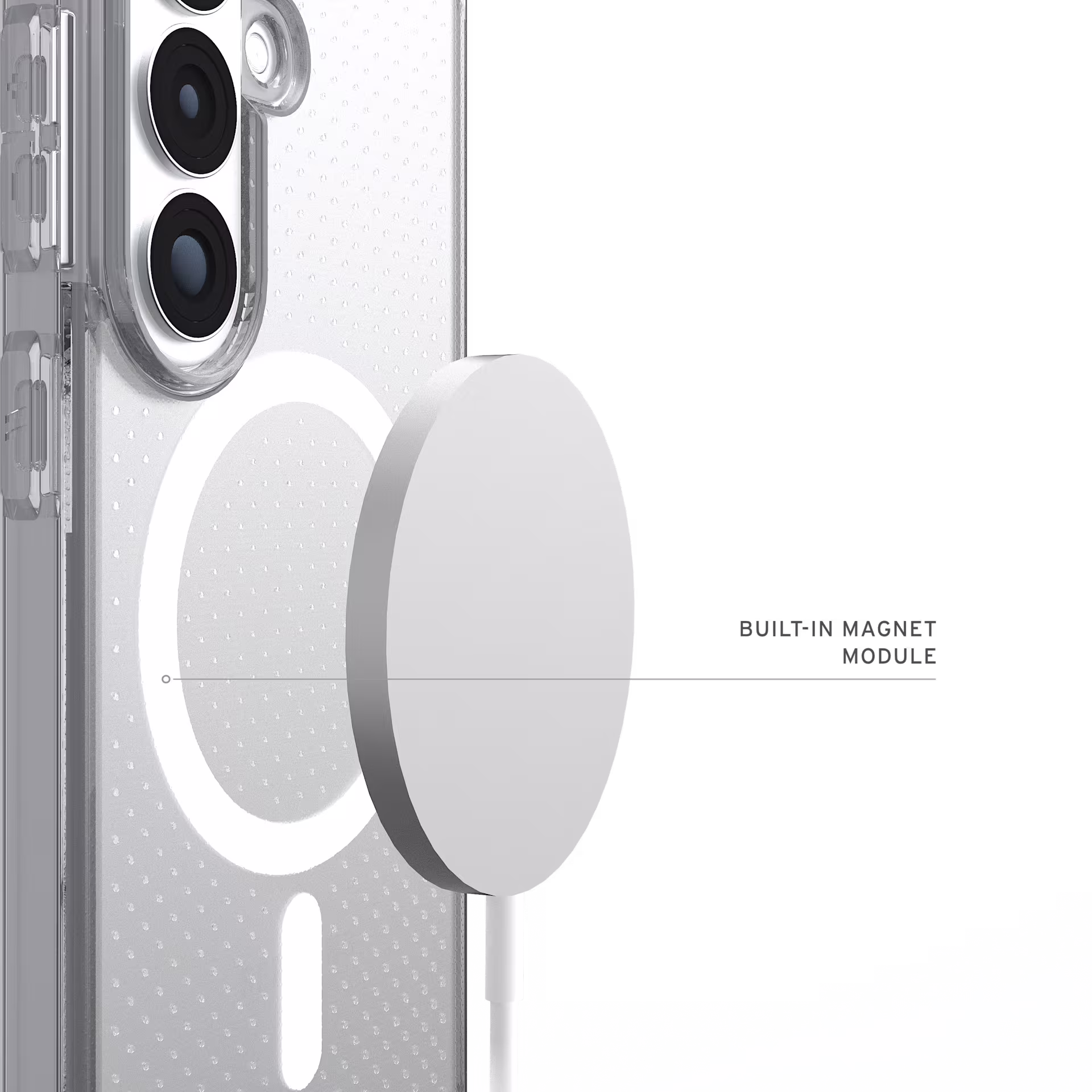 UAG Dot Samsung Galaxy S26 Hoesje Magnetic Back Cover Ice Ash afbeelding 4