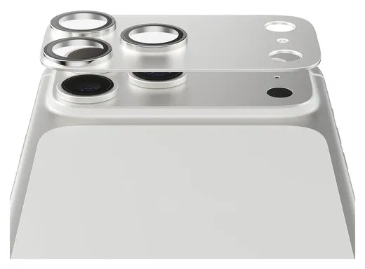 PanzerGlass Fender iPhone 17 Pro Max Camera Lens Protector Tempered Glass Zilver afbeelding 2