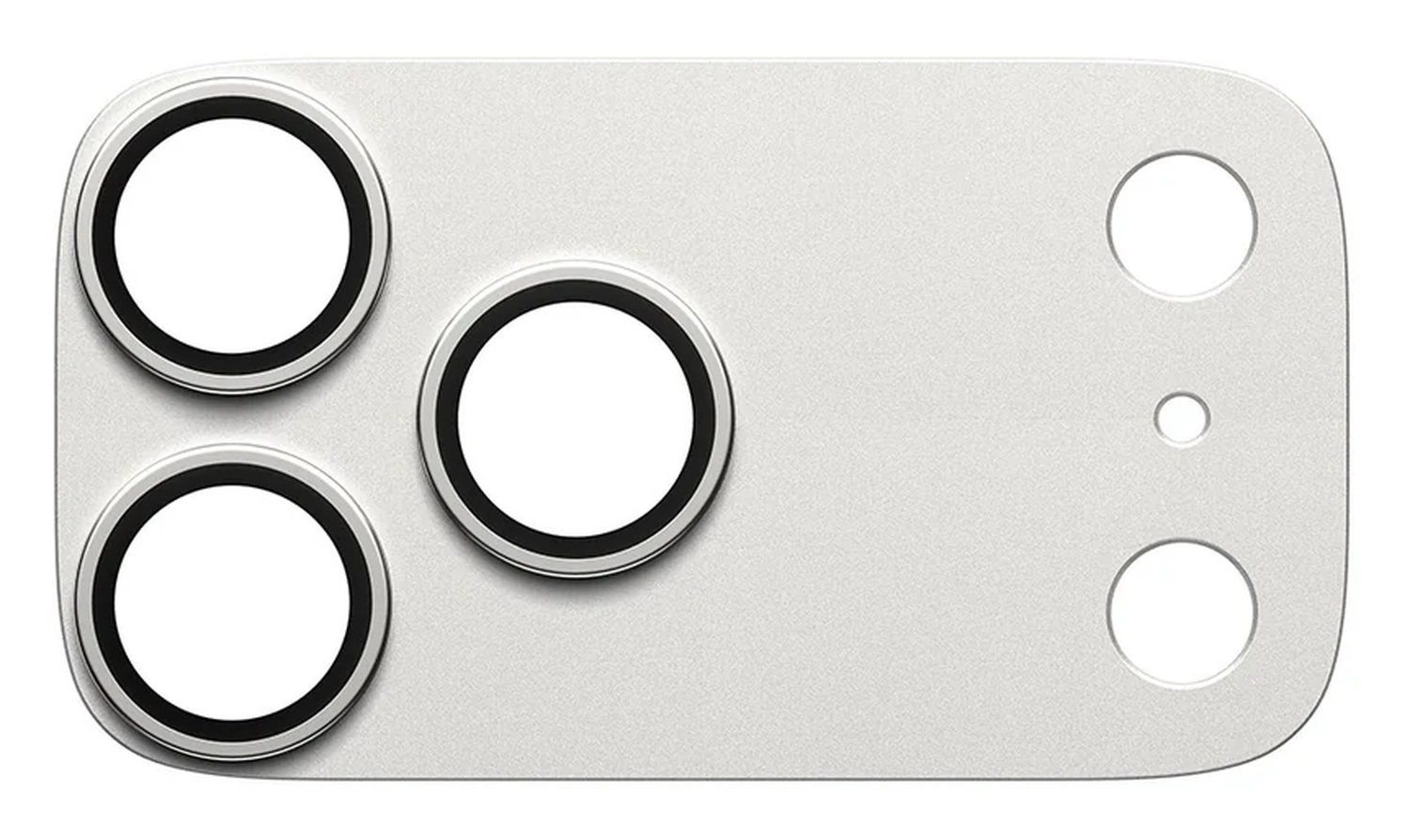 PanzerGlass Fender iPhone 17 Pro Max Camera Lens Protector Tempered Glass Zilver afbeelding 3