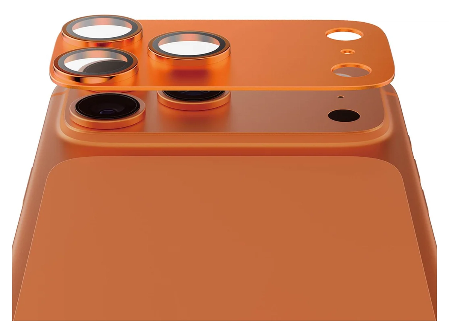 PanzerGlass Fender iPhone 17 Pro Max Camera Lens Protector Tempered Glass Oranje afbeelding 2