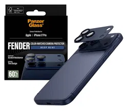 PanzerGlass Fender iPhone 17 Pro Camera Lens Protector Tempered Glass Blauw afbeelding
