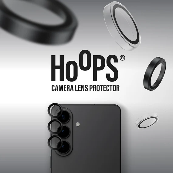 PanzerGlass Hoops Rings Samsung Galaxy S26 Camera Lens Protector Glas Zwart afbeelding 3