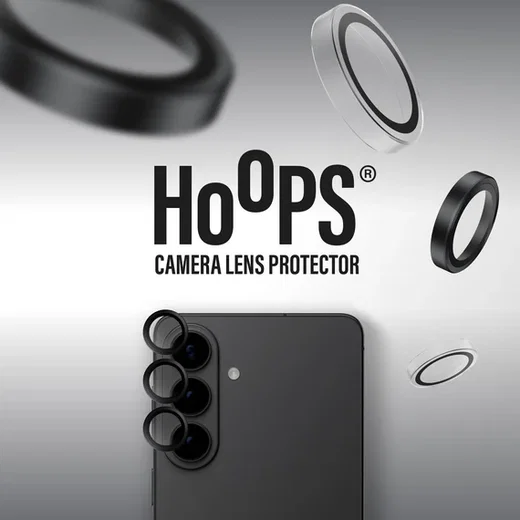 PanzerGlass Hoops Rings Samsung Galaxy S26 Camera Lens Protector Glas Zwart afbeelding 3