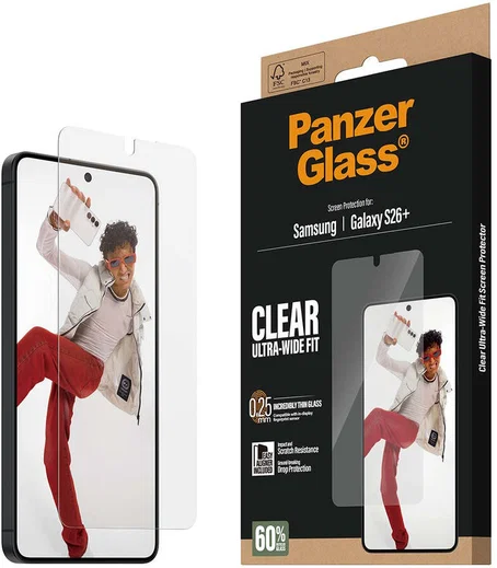 PanzerGlass Ultra-Wide Samsung Galaxy S26 Plus Screen Protector Tempered Glass afbeelding 8