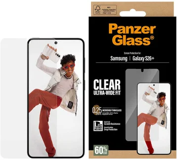 PanzerGlass Ultra-Wide Samsung Galaxy S26 Plus Screen Protector Tempered Glass