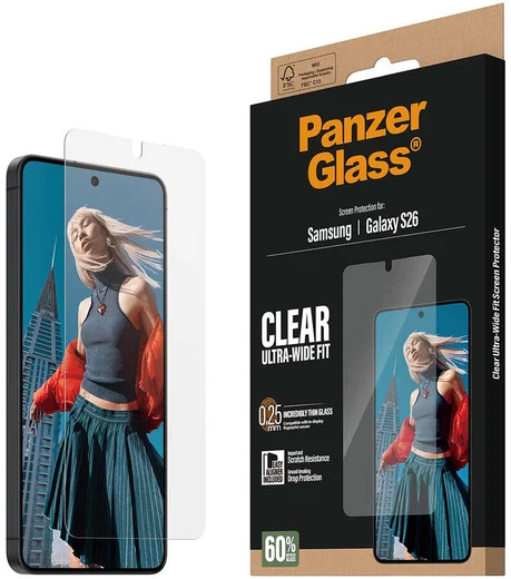 PanzerGlass Ultra-Wide Samsung Galaxy S26 Screen Protector Tempered Glass afbeelding 8