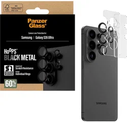 PanzerGlass Hoops Rings Samsung Galaxy S26 Ultra Camera Lens Protector Zwart afbeelding