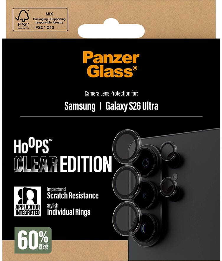 PanzerGlass Hoops Rings Samsung Galaxy S26 Ultra Camera Lens Protector Clear afbeelding 13