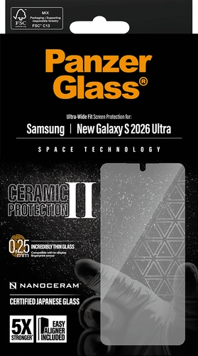 PanzerGlass Ceramic Ultra-Wide Fit Samsung Galaxy S26 Ultra Screen Protector afbeelding 10