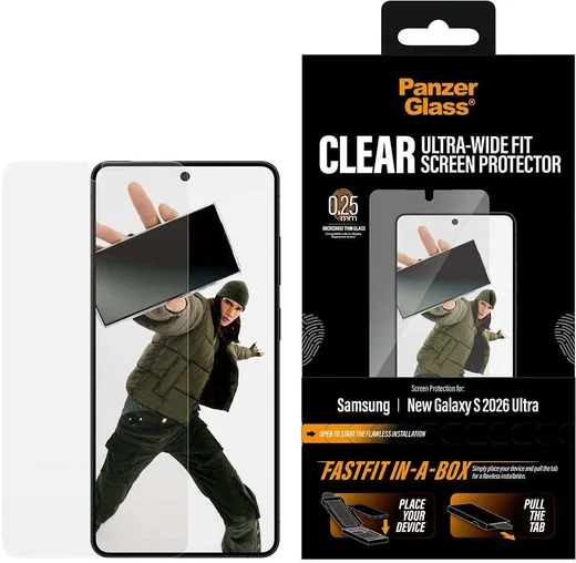 PanzerGlass FastFit Ultra-Wide Samsung Galaxy S26 Ultra Screen Protector afbeelding 8