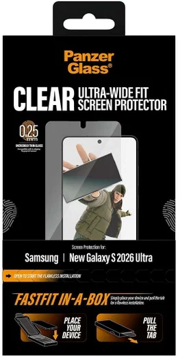 PanzerGlass FastFit Ultra-Wide Samsung Galaxy S26 Ultra Screen Protector afbeelding 9