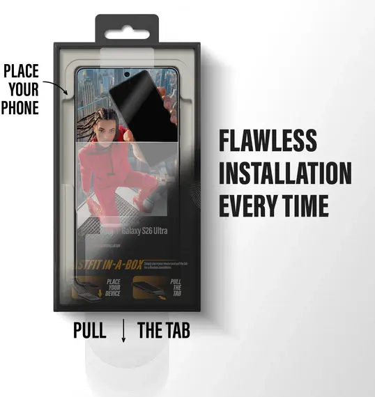 PanzerGlass FastFit Ultra-Wide Samsung Galaxy S26 Ultra Screen Protector afbeelding 4