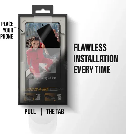PanzerGlass FastFit Ultra-Wide Samsung Galaxy S26 Ultra Screen Protector afbeelding 4