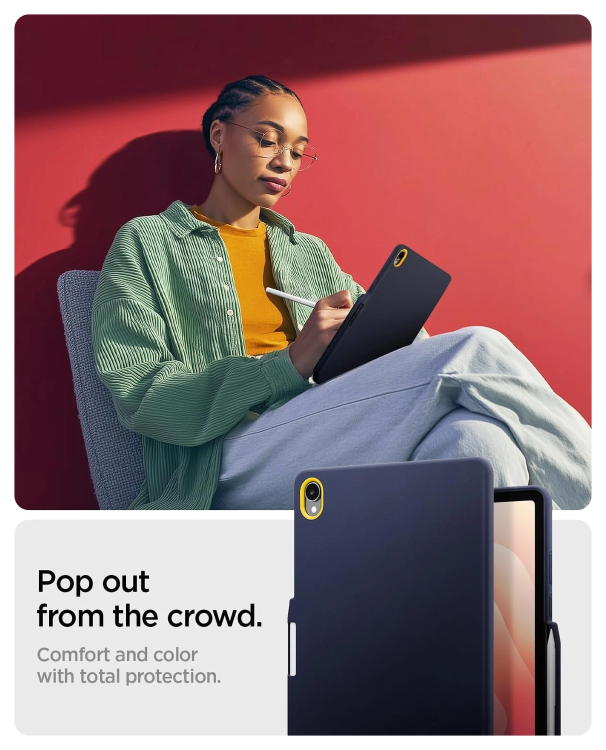 Spigen Nano Pop Samsung Galaxy Tab S11 Hoes Back Cover Blauw afbeelding 2