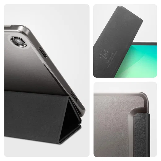 Spigen Smart Fold Samsung Galaxy Tab A11 Plus / A9 Plus Hoes Tri-Fold Zwart afbeelding 3