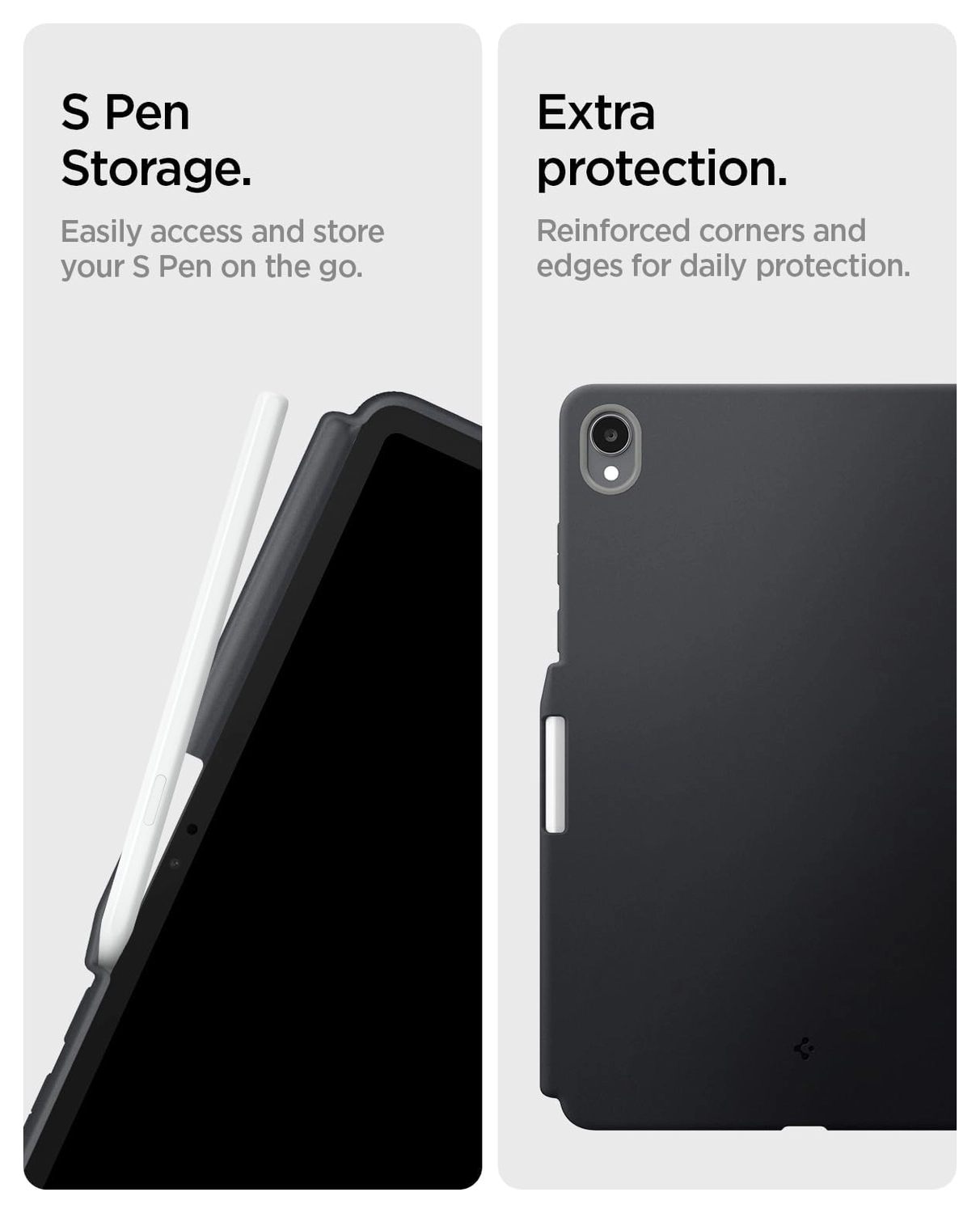 Spigen Nano Pop Samsung Galaxy Tab S11 Hoes Back Cover Zwart afbeelding 5