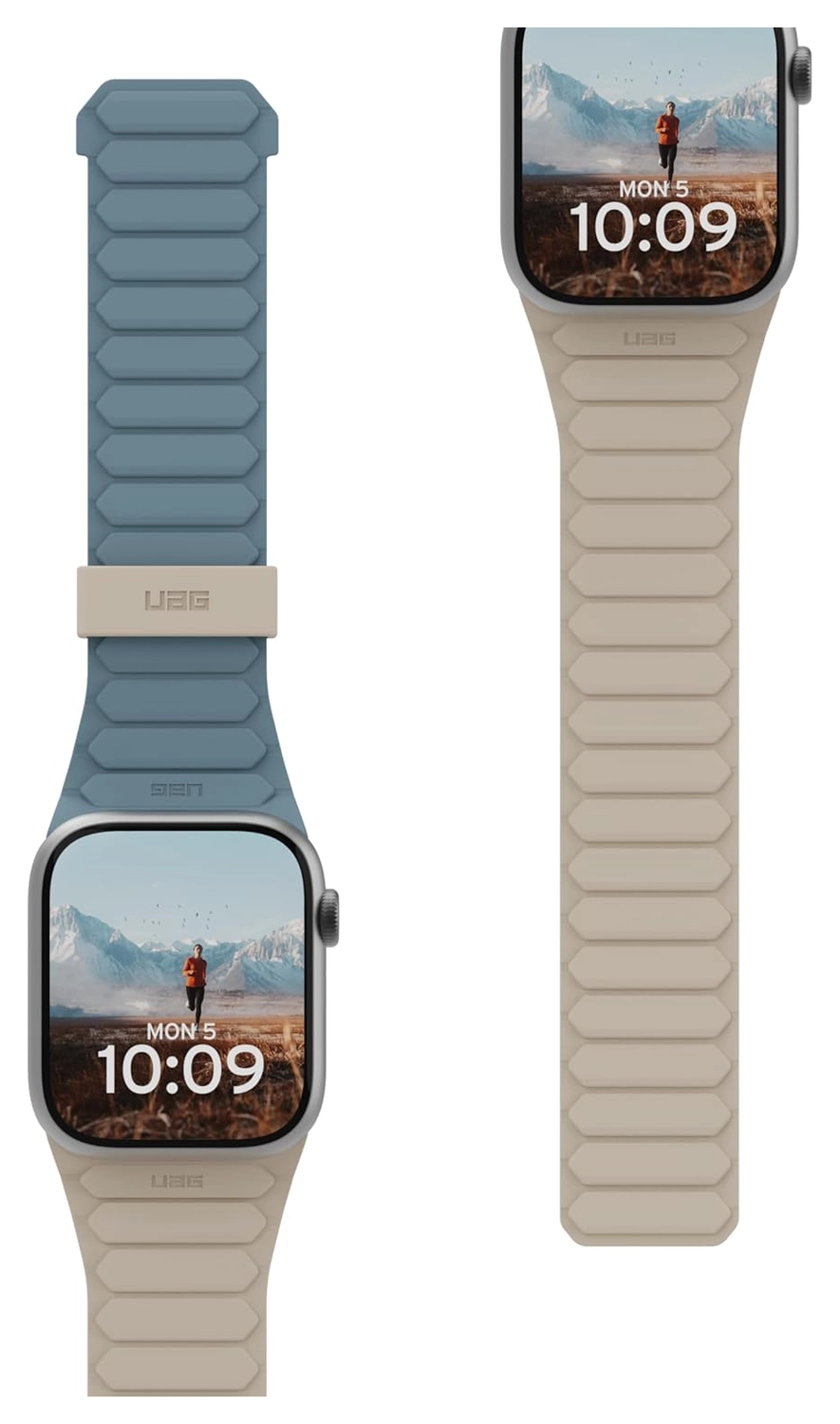 UAG Pathfinder - Apple Watch Bandje - 1-11/SE - 38/40/41/42MM - Blauw/Beige afbeelding 1