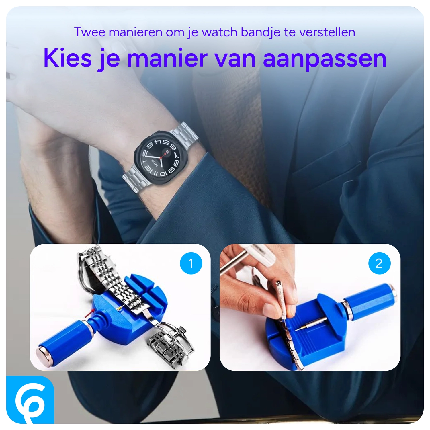 SBG Horlogeband Pin Verwijderaar - Horloge Reparatie Kit voor Smartwatch Bandjes afbeelding 3