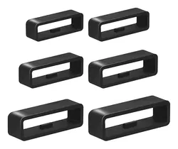 SBG Horlogeband Lusjes - Vervangende Smartwatch Houders Set (6 Stuks) Zwart afbeelding