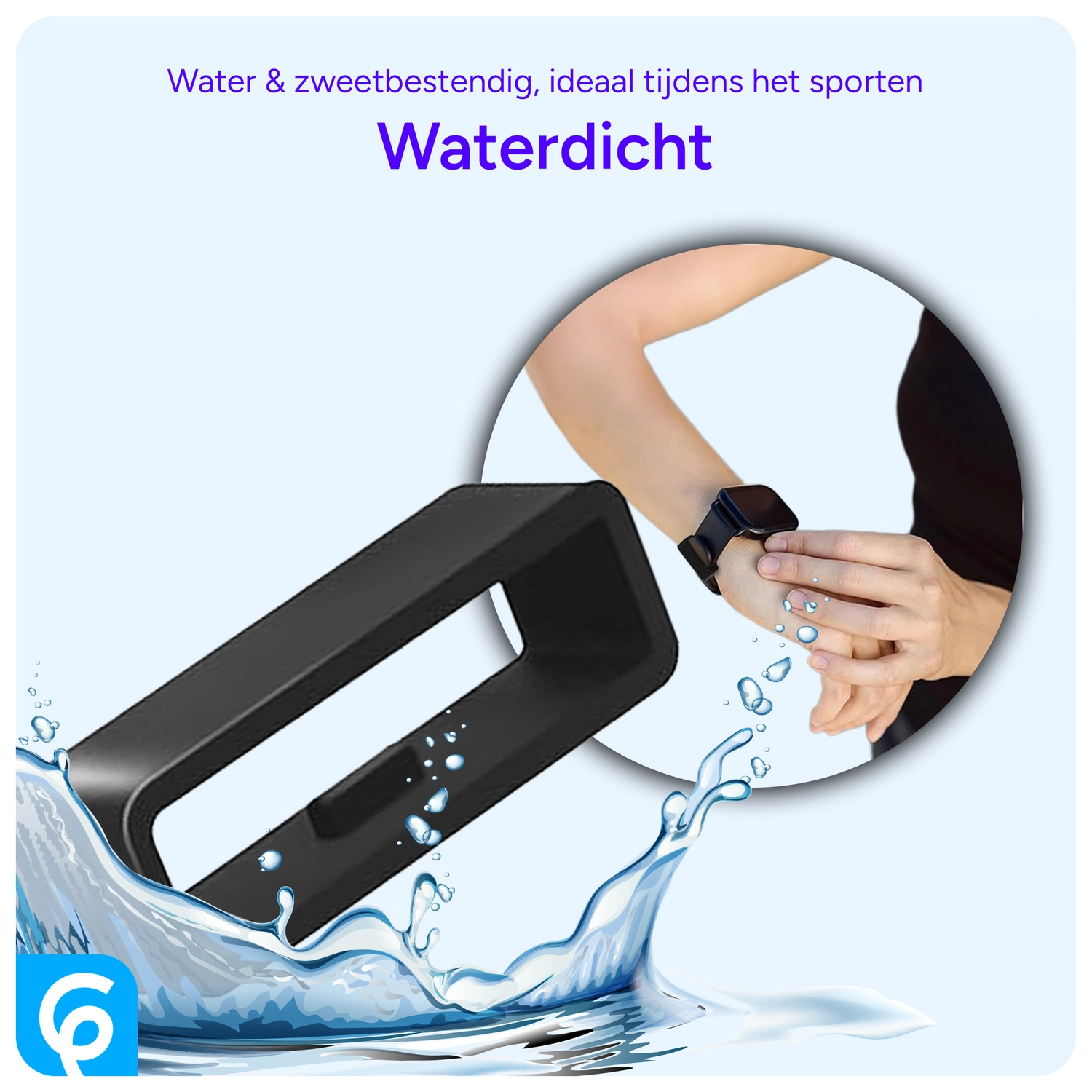 SBG Horlogeband Lusjes - Vervangende Smartwatch Houders Set (6 Stuks) Zwart afbeelding 3
