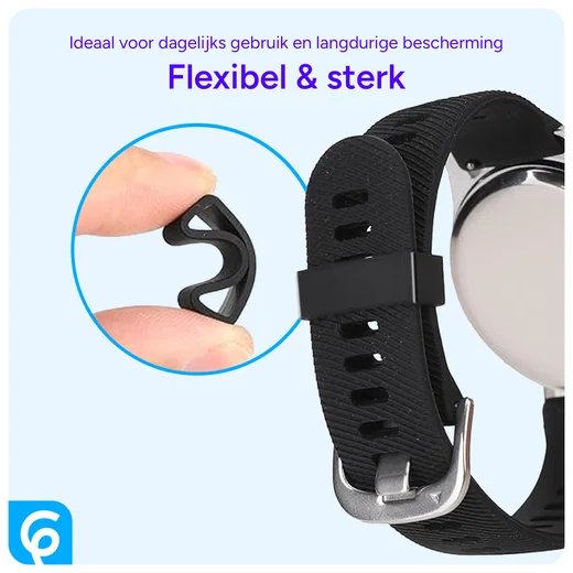 SBG Horlogeband Lusjes - Vervangende Smartwatch Houders Set (6 Stuks) Zwart afbeelding 4