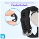 SBG Horlogeband Lusjes - Vervangende Smartwatch Houders Set (6 Stuks) Zwart afbeelding 4