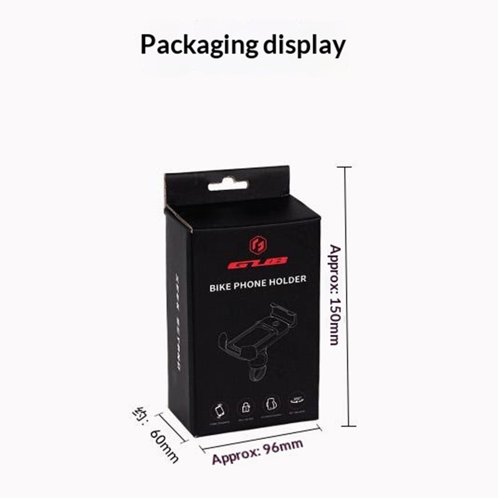 GUB P18 Draaibare Telefoonhouder voor Fiets en Scooter Universeel Zwart afbeelding 6