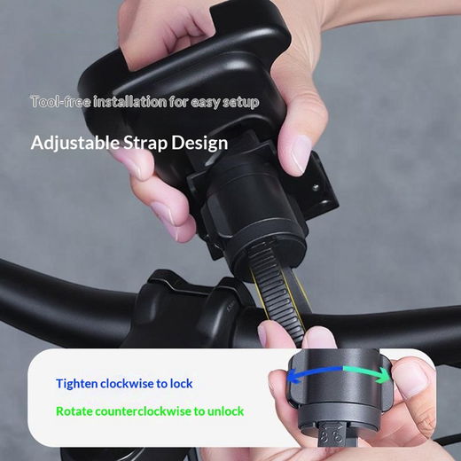 GUB P18 Draaibare Telefoonhouder voor Fiets en Scooter Universeel Zwart afbeelding 10