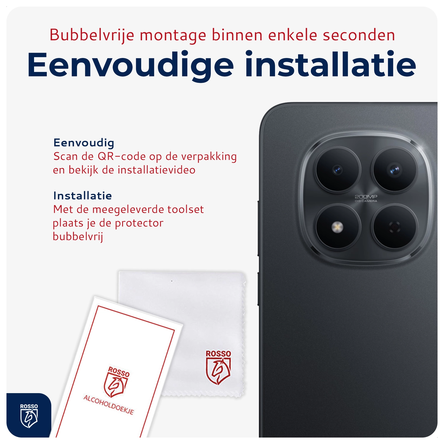 Rosso Xiaomi Redmi Note 15 Pro 5G Camera Lens Protector Transparant afbeelding 6