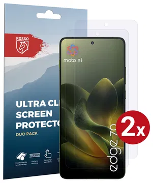 Rosso Motorola Edge 70 Screen Protector Case Friendly Folie Duo Pack