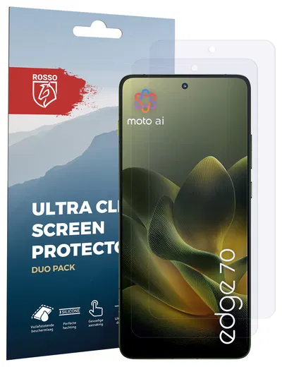 Rosso Motorola Edge 70 Screen Protector Case Friendly Folie Duo Pack afbeelding 8