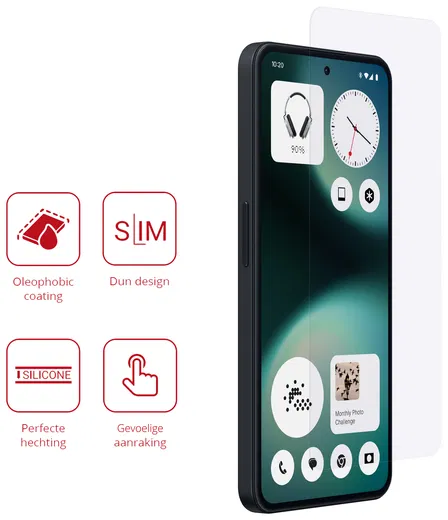 Rosso Nothing Phone (3a) Lite Screen Protector Case Friendly Folie Duo Pack afbeelding 2