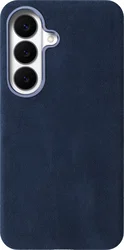 Rosso Avanti Samsung S26 Plus Hoesje Alcantara MagSafe Back Cover Blauw afbeelding