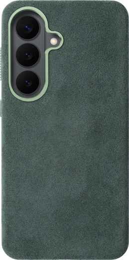 Rosso Avanti Samsung S26 Plus Hoesje Alcantara MagSafe Back Cover Groen afbeelding 1