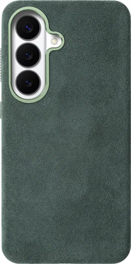 Rosso Avanti Samsung S26 Plus Hoesje Alcantara MagSafe Back Cover Groen afbeelding 10