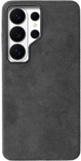 Rosso Avanti Samsung S26 Ultra Hoesje Alcantara MagSafe Back Cover Grijs afbeelding 1