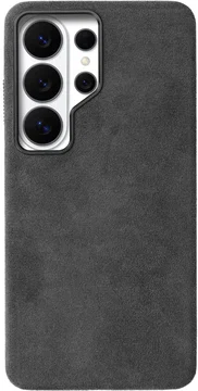 Rosso Avanti Samsung S26 Ultra Hoesje Alcantara MagSafe Back Cover Grijs