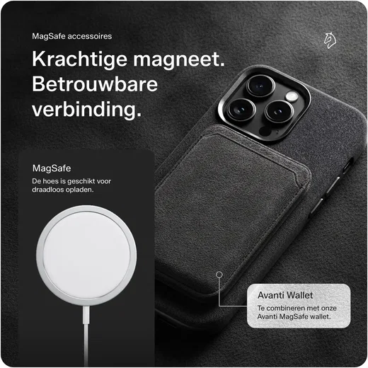 Rosso Avanti Samsung S26 Ultra Hoesje Alcantara MagSafe Back Cover Grijs afbeelding 7