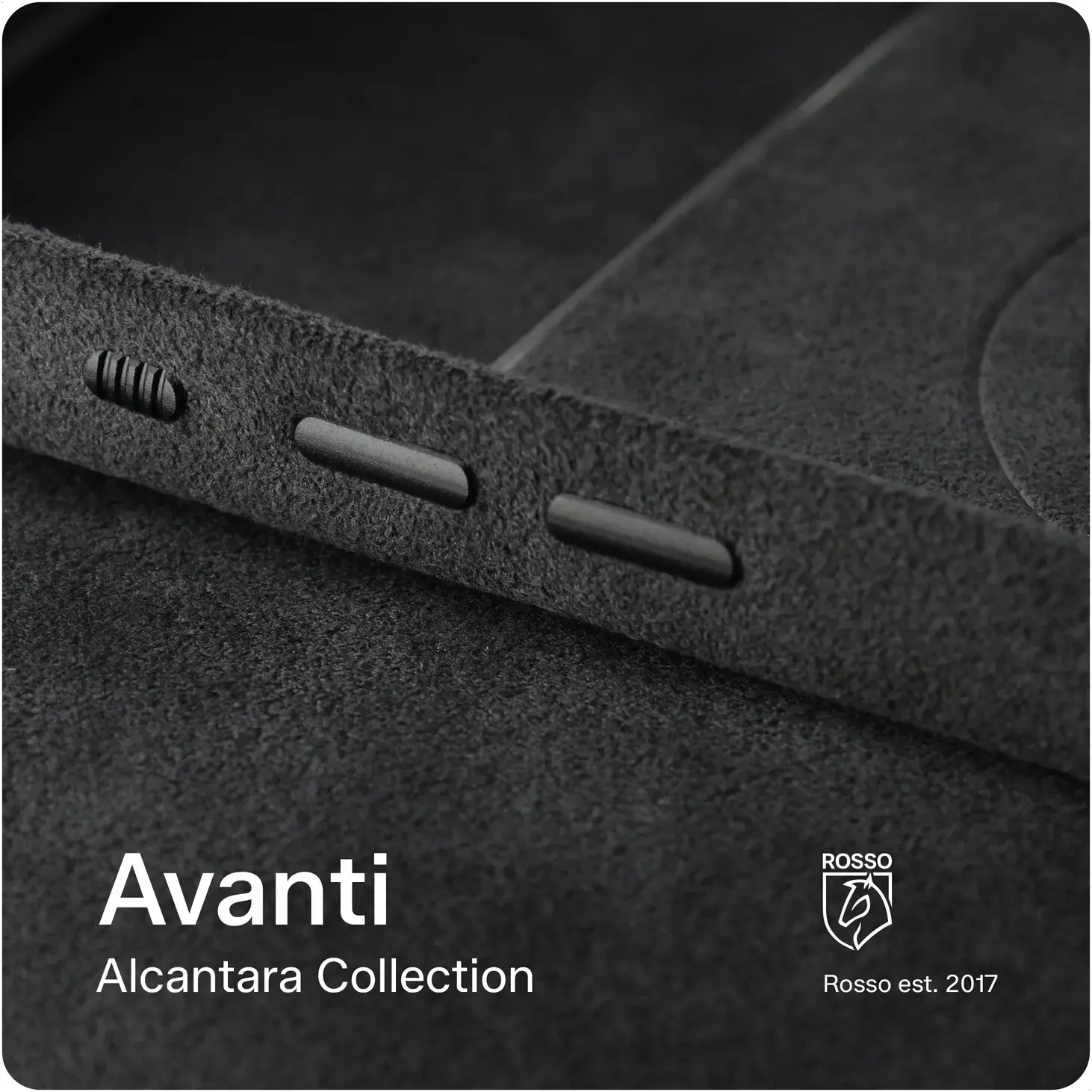 Rosso Avanti Samsung S26 Ultra Hoesje Alcantara MagSafe Back Cover Grijs afbeelding 13