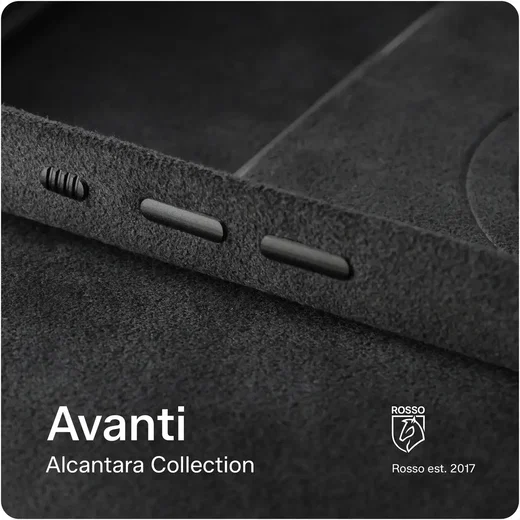 Rosso Avanti Samsung S26 Ultra Hoesje Alcantara MagSafe Back Cover Grijs afbeelding 13