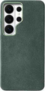 Rosso Avanti Samsung S26 Ultra Hoesje Alcantara MagSafe Back Cover Groen