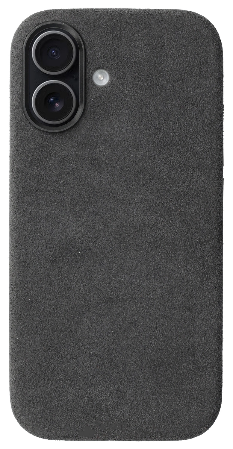 Rosso Avanti Apple iPhone 17 Hoesje Alcantara MagSafe Back Cover Grijs afbeelding 1