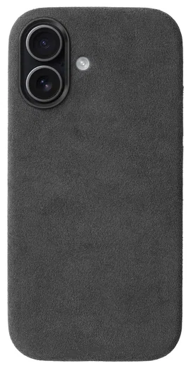 Rosso Avanti Apple iPhone 17 Hoesje Alcantara MagSafe Back Cover Grijs afbeelding 1