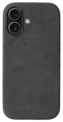 Rosso Avanti Apple iPhone 17 Hoesje Alcantara MagSafe Back Cover Grijs afbeelding