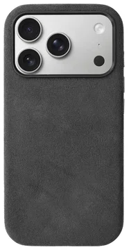 Rosso Avanti Apple iPhone 17 Pro Hoesje Alcantara MagSafe Back Cover Grijs